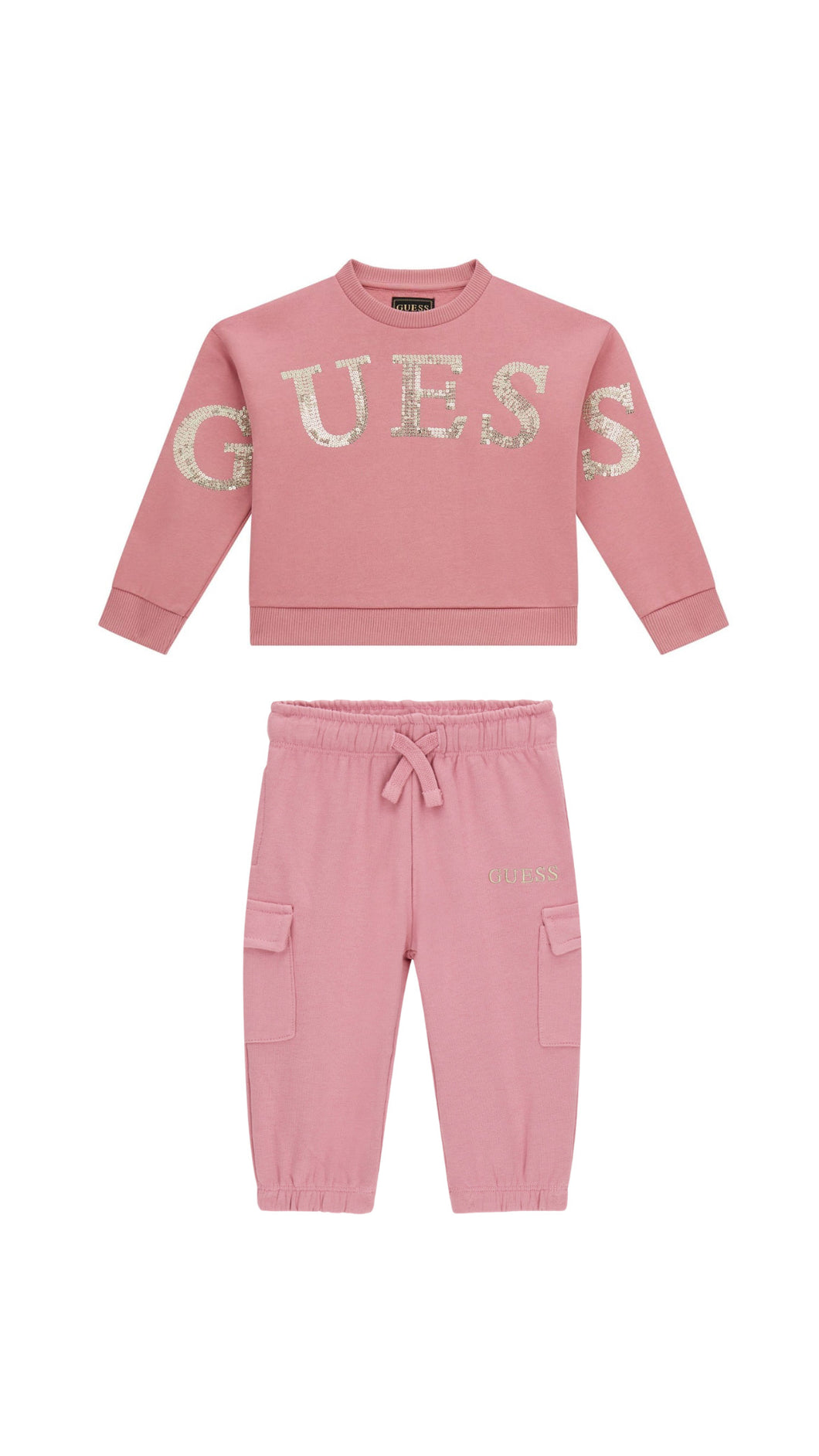 Guess Girls Dusty Pink Tracksuits
