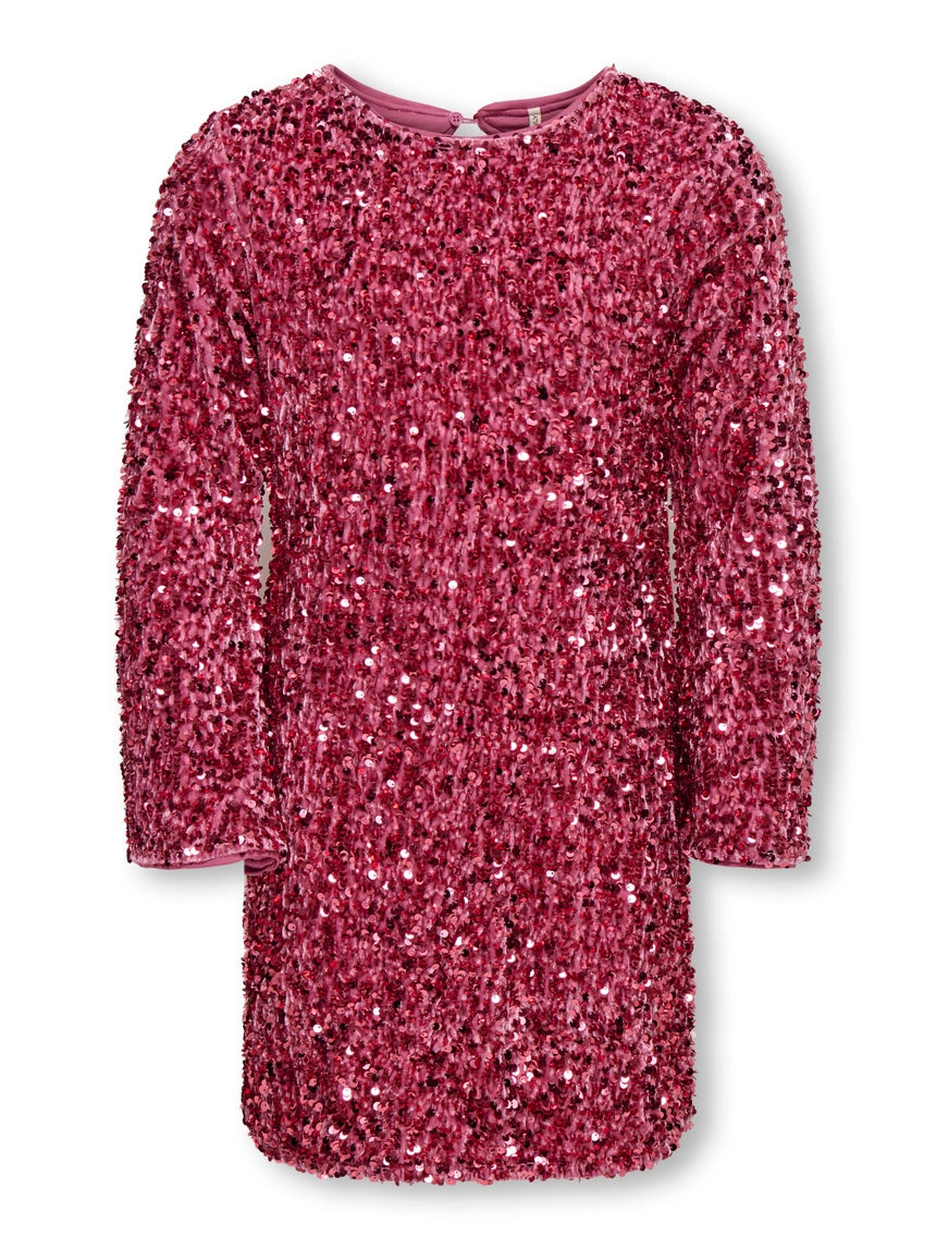 ONLY Girls Black Sequined Short Dress 9941