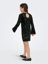 Load image into Gallery viewer, ONLY Girls Black Sequined Short Dress 9941
