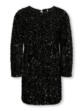 Load image into Gallery viewer, ONLY Girls Black Sequined Short Dress 9941

