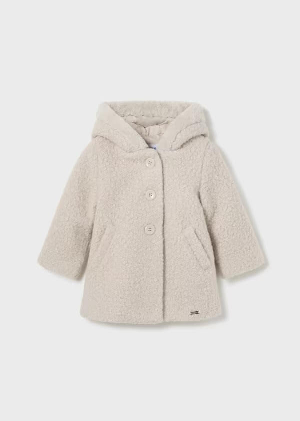 Mayoral Baby Girl Almond Baby Teddy Coat (2478) (36)