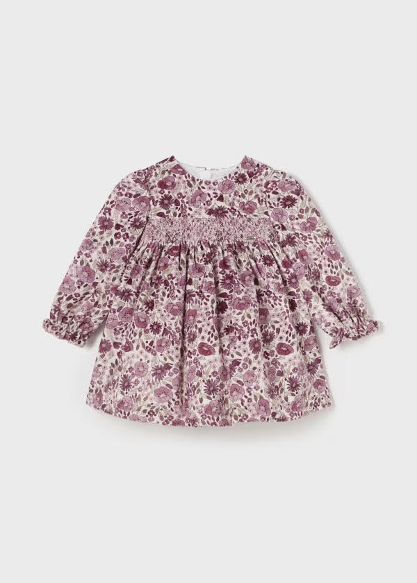 Mayoral Baby Girl Velvet Print Dress (2913) (86)