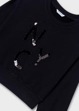 Load image into Gallery viewer, Mayoral Girl Black Letter Applique  Jumper (7472) (47)
