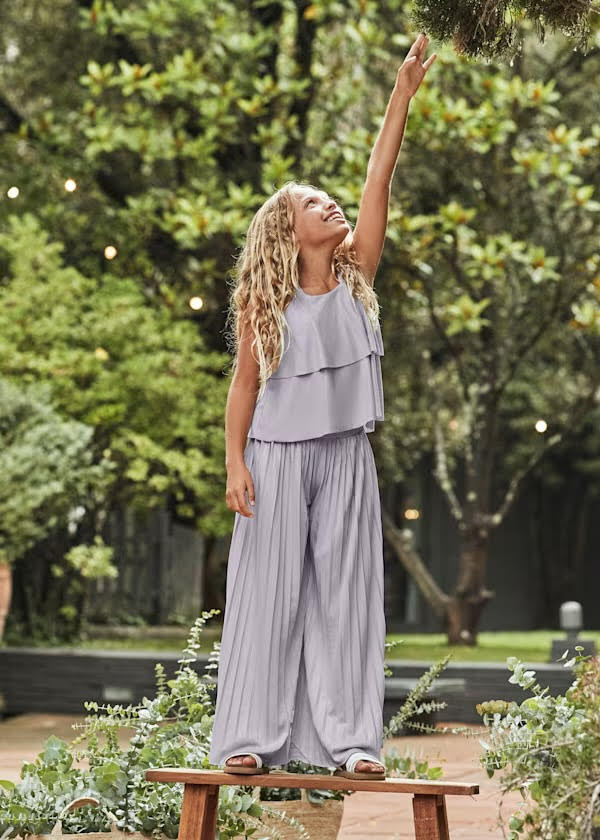 Mayoral Girl Pleated Top and Pants Set (2pcs set) (6541) )23)
