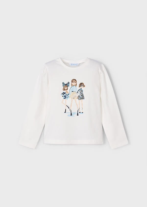 Mayoral Girls Doll Motif Shirt (4011) (93)