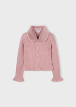 Load image into Gallery viewer, Mayoral Girls Cardigan With Fur Collar (4311) (16)
