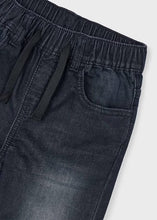 Load image into Gallery viewer, Mayoral Boys Black Denim Joggers (4566) (90)
