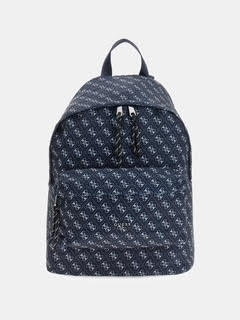 Guess Logo Blue Backpack With Pencil Case