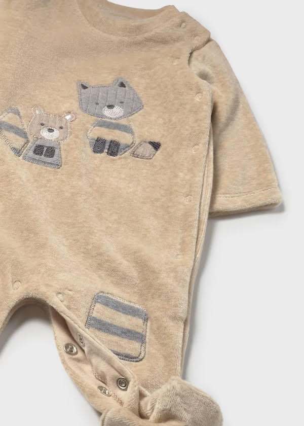 Mayoral Newborn Boy Fleece Overall (2719)