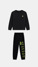 Load image into Gallery viewer, Guess Boys Black Tracksuit
