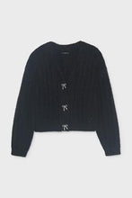 Load image into Gallery viewer, Mayoral Girls Black Sequin Cardigan (7345) (30)
