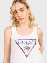 Load image into Gallery viewer, Guess Woman White Tank Top
