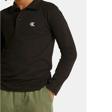 Load image into Gallery viewer, Calvin Klein Black Polo T-Shirt
