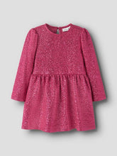 Load image into Gallery viewer, Name It Girls Fuchsia Dress
