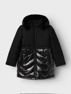 Name It Girls Black Coat (8315)