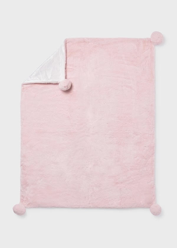 Mayoral Baby Pink Pom Pom Blanket (9955) (57)