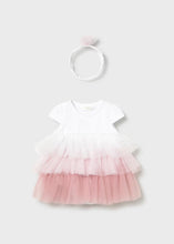 Load image into Gallery viewer, Mayoral Baby Girl Ruffled Romper With Headband (1601) (58)
