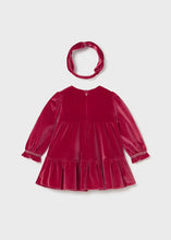 Load image into Gallery viewer, Mayoral Baby Velvet Dress With Headband (2904) (75)
