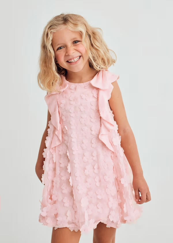 Abel & Lula Pink 3D Dress (5042)