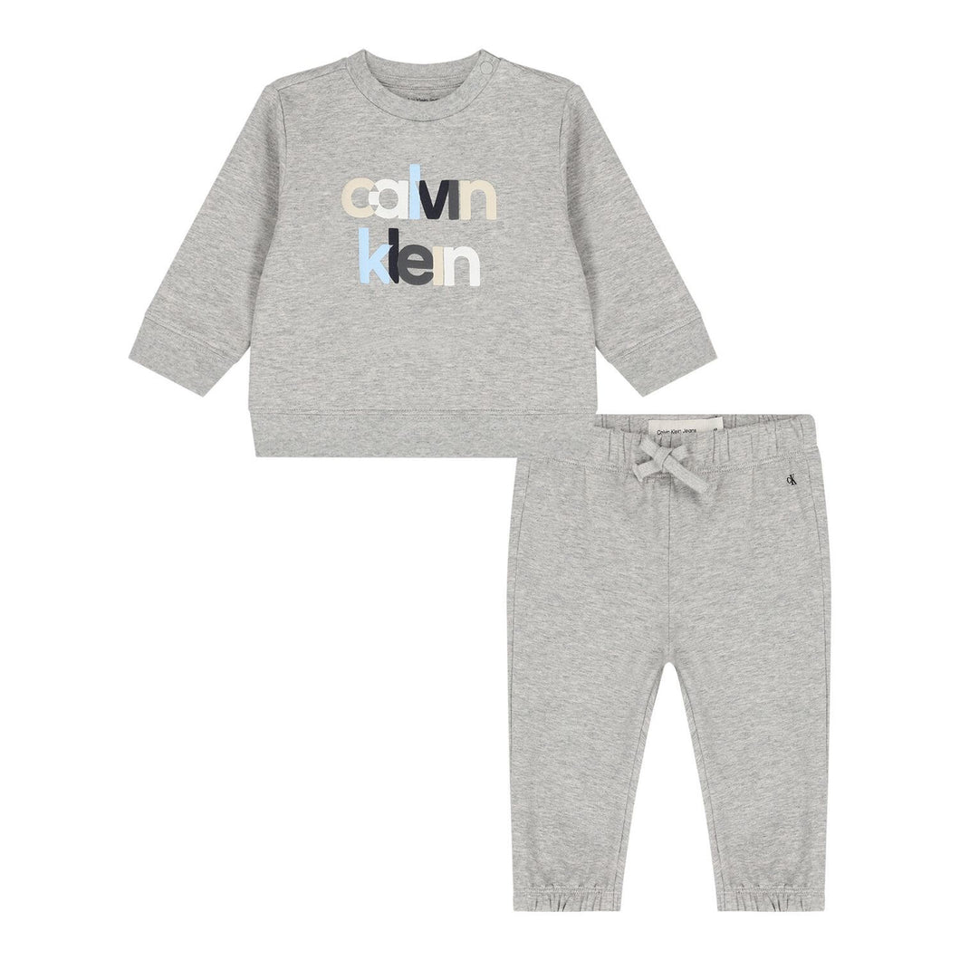 Calvin Klein Baby Boy Grey Tracksuit