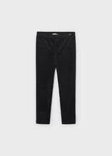 Load image into Gallery viewer, Mayoral Girls Basic Black Velvet Leggings (712) (80)
