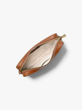 Load image into Gallery viewer, Michael Kors Large Logo Vanilla Leather Crossbody Bag
