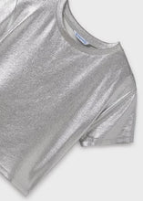 Load image into Gallery viewer, Mayoral Girl Metallic Ribbed T-Shirt (6027) (82)

