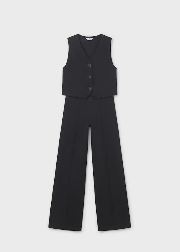 Mayoral Girls Black Trouser And Waistcoat Set (7582) (10)