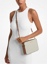 Load image into Gallery viewer, Michael Kors Large Logo Vanilla Leather Crossbody Bag
