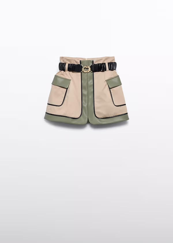 Abel Girls Combined Twill Skirt (5523)