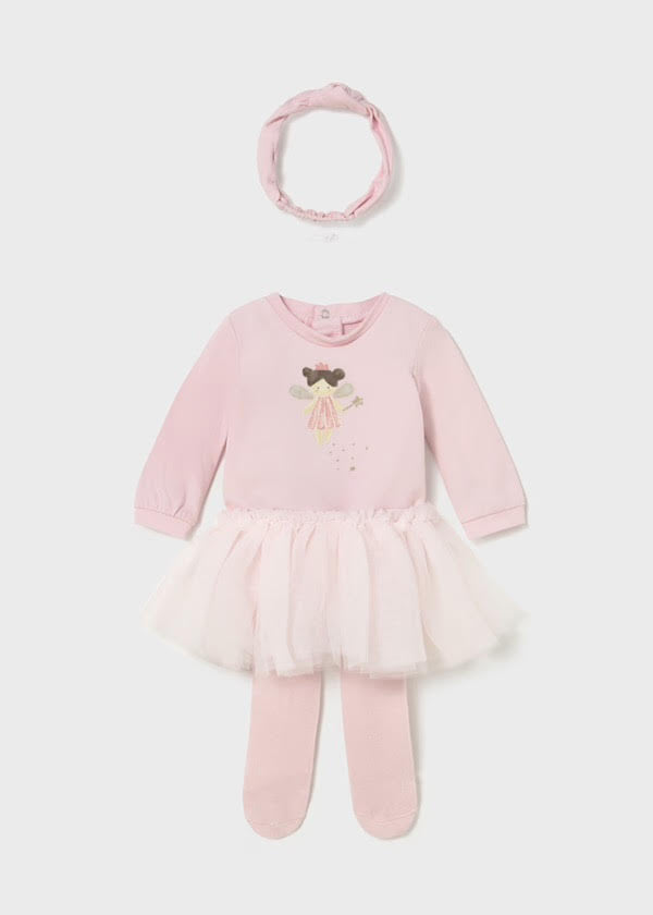 Mayoral Newborn Pink 3 Piece Tutu Set (2810) (20)