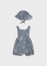Load image into Gallery viewer, Mayoral Baby Girl Print Dungaree With Hat (1665) (44)
