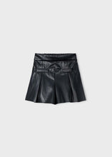 Load image into Gallery viewer, Mayoral Girls Black Leatherette Shorts (4223) (82)
