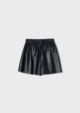 Load image into Gallery viewer, Mayoral Girls Black Leatherette Shorts (4223) (82)
