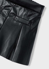 Load image into Gallery viewer, Mayoral Girls Black Leatherette Shorts (4223) (82)
