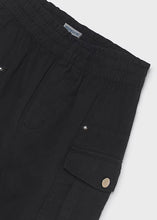Load image into Gallery viewer, Mayoral Girls Black Twill Trousers With Pockets (7524) (29)
