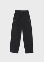 Load image into Gallery viewer, Mayoral Girls Black Twill Trousers With Pockets (7524) (29)
