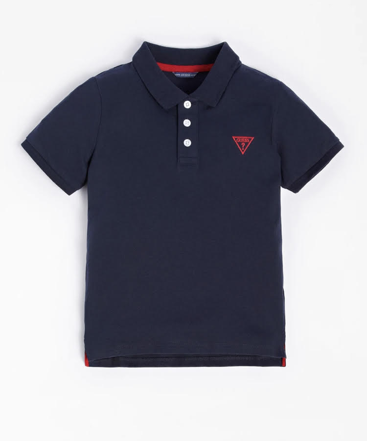 Guess Boys Navy Blue Polo T-shirt (Basic)