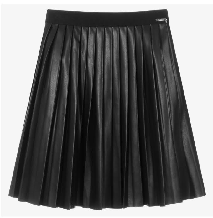 Guess Girls Black Pleated Skirt Leather – Mini Me Boutique Cyprus