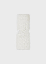 Load image into Gallery viewer, Off White Faux Fur Blanket With Rosette Pattern (19033) (79)
