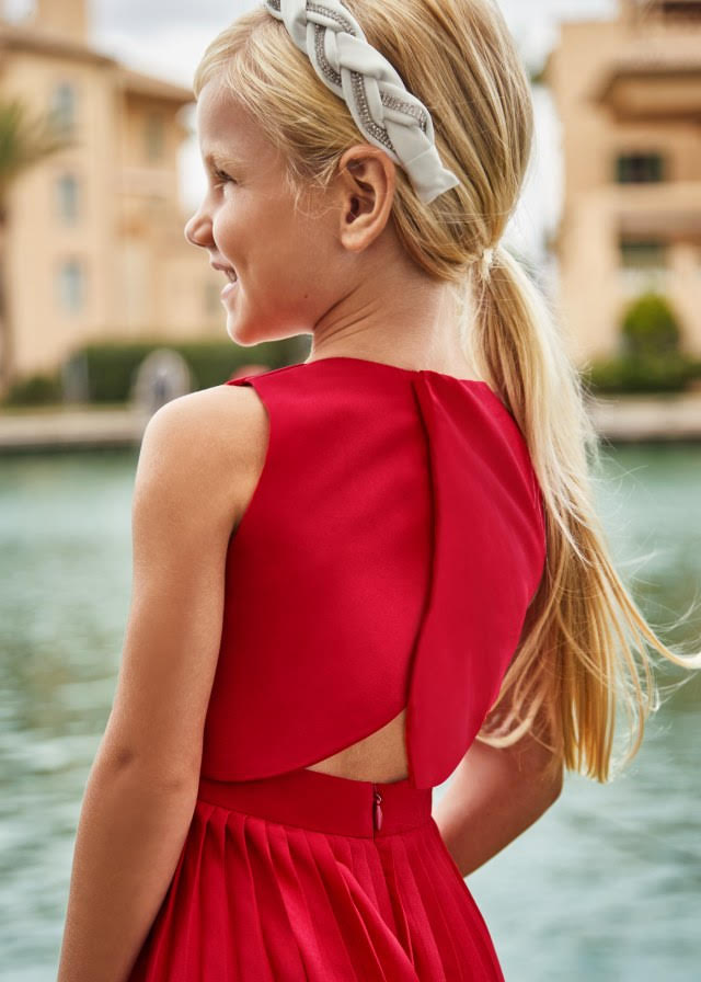 Mayoral Girls Red Jumpsuit 3843 85 Mini Me Boutique Cyprus