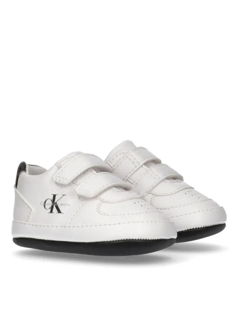 Calvin Klein Unisex White Soft Baby Shoes